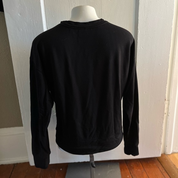 TEREZ Cozy Bamboo Sweatshirt & Jogger Set Black Size S Athleisure Loungewear - Picture 4 of 9